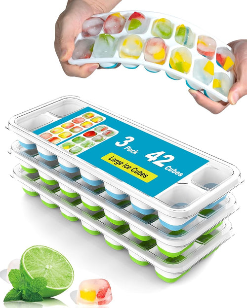 Bandeja de hielo con tapa - cubos tipo pebble