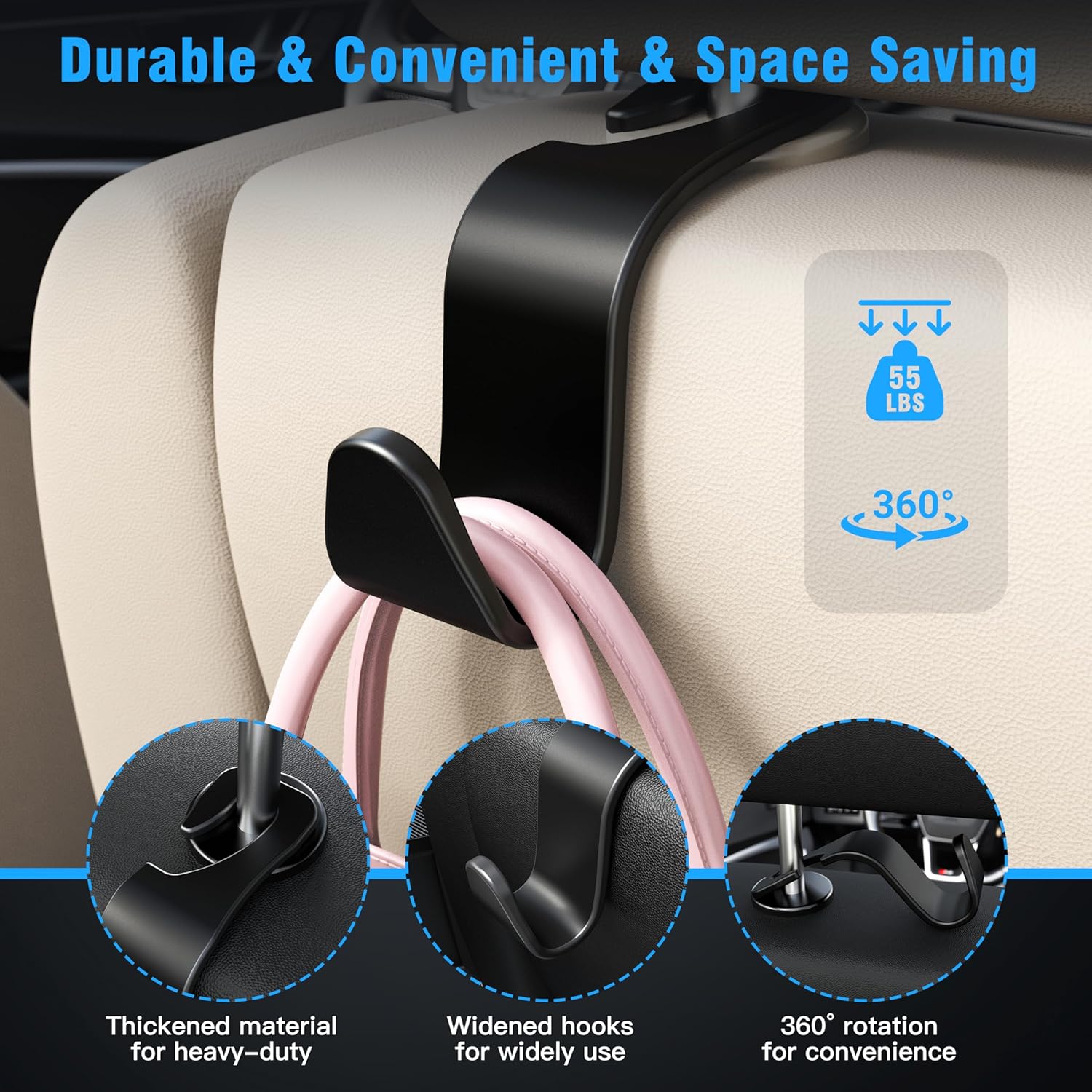 Organizador de asiento del auto para niños y viajeros