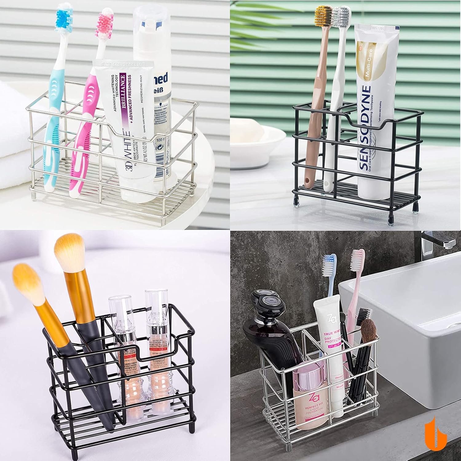 Soporte de pared para cepillos de dientes