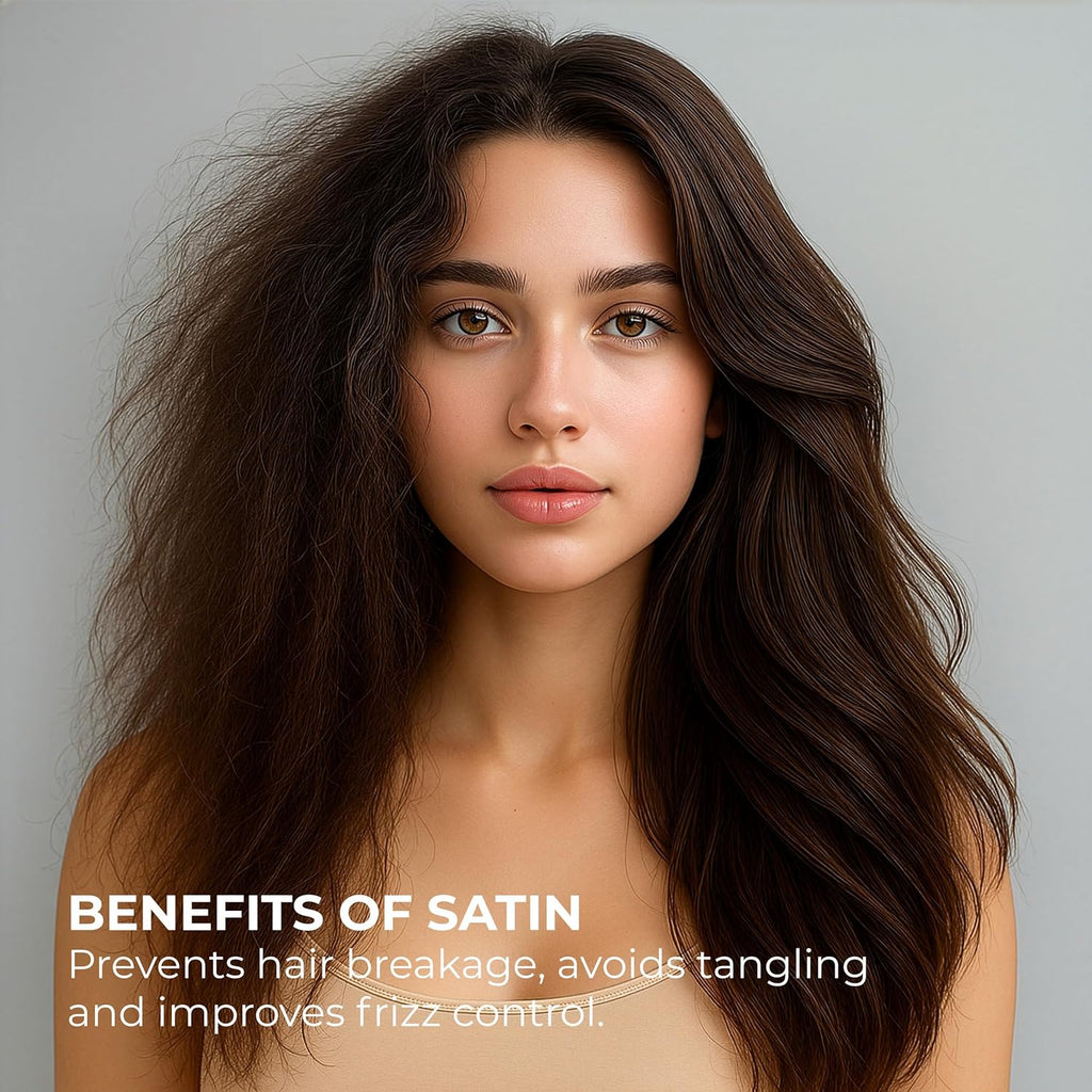 Almohada satín premium cuidado nocturno cabello y belleza