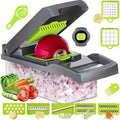 16-in-1 vegetable chopper set with container and attachments