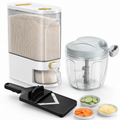 Kitchen Starter Bundle — Hand Chopper + Magnetic Spice Jars + Mandoline Slicer