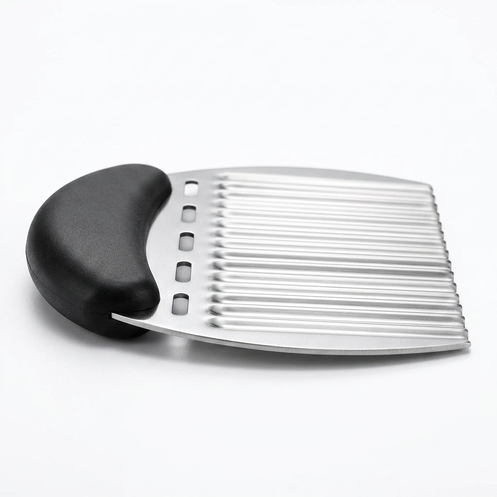 Crinkle cutter wavy vegetable chopper stainless steel