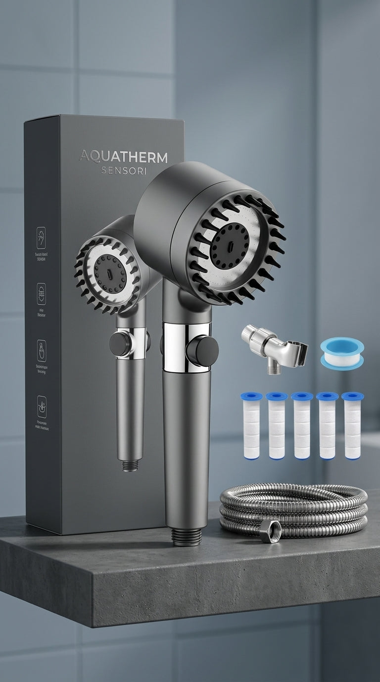 Turbo shower head spray modes