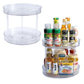 2-Tier Clear Lazy Susan Turntable Organizer