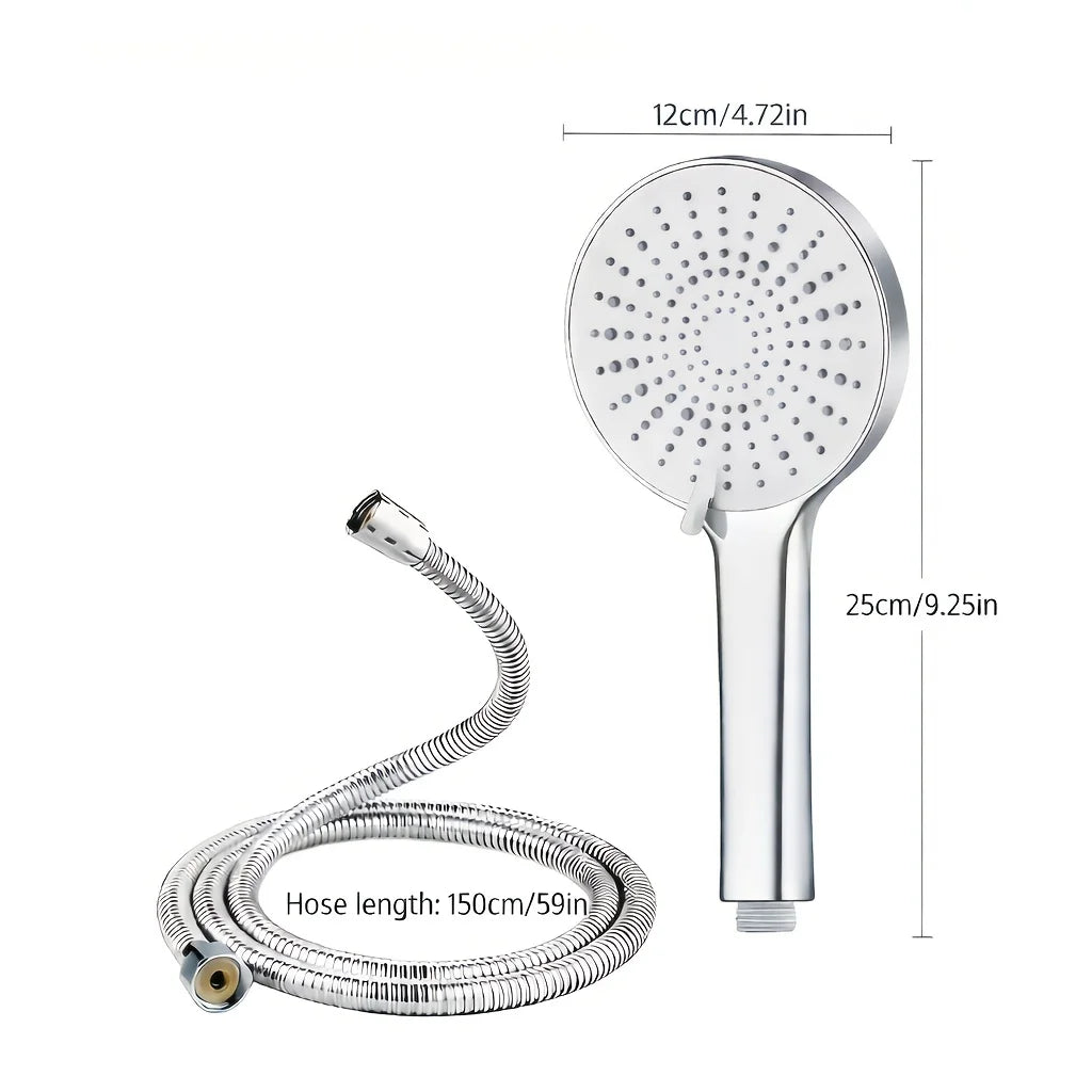 Dimensions: 4.72in panel, 9.25in head, 59in hose