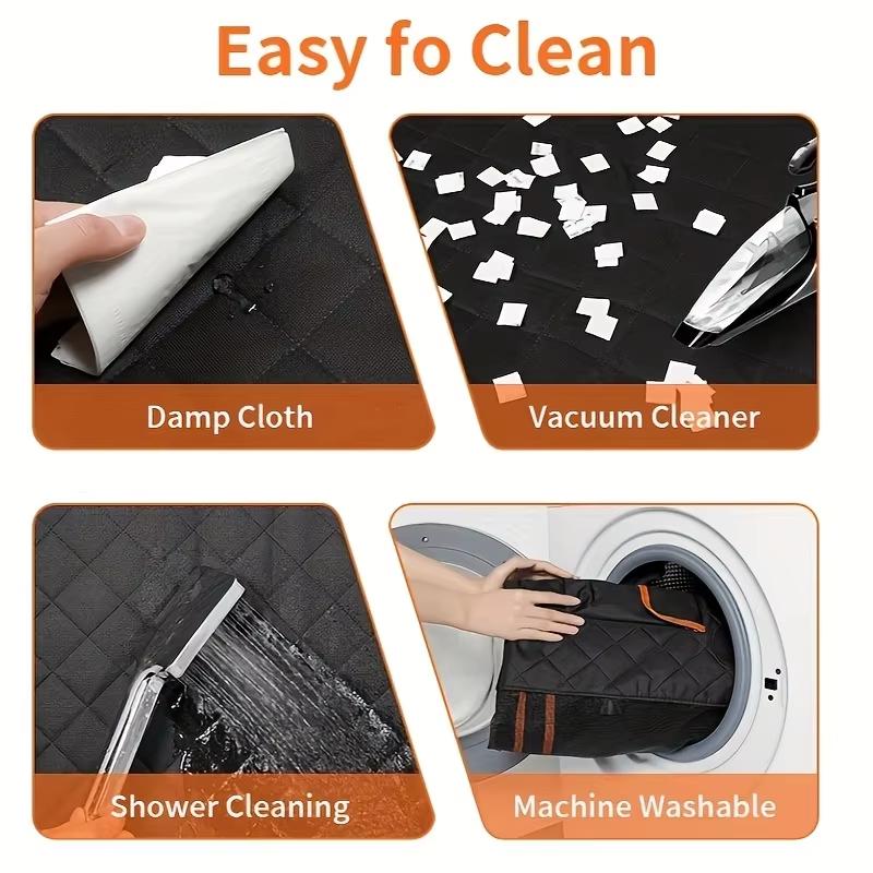 Funda de Asiento para Perro tipo Hamaca — Impermeable y Antideslizante para Auto