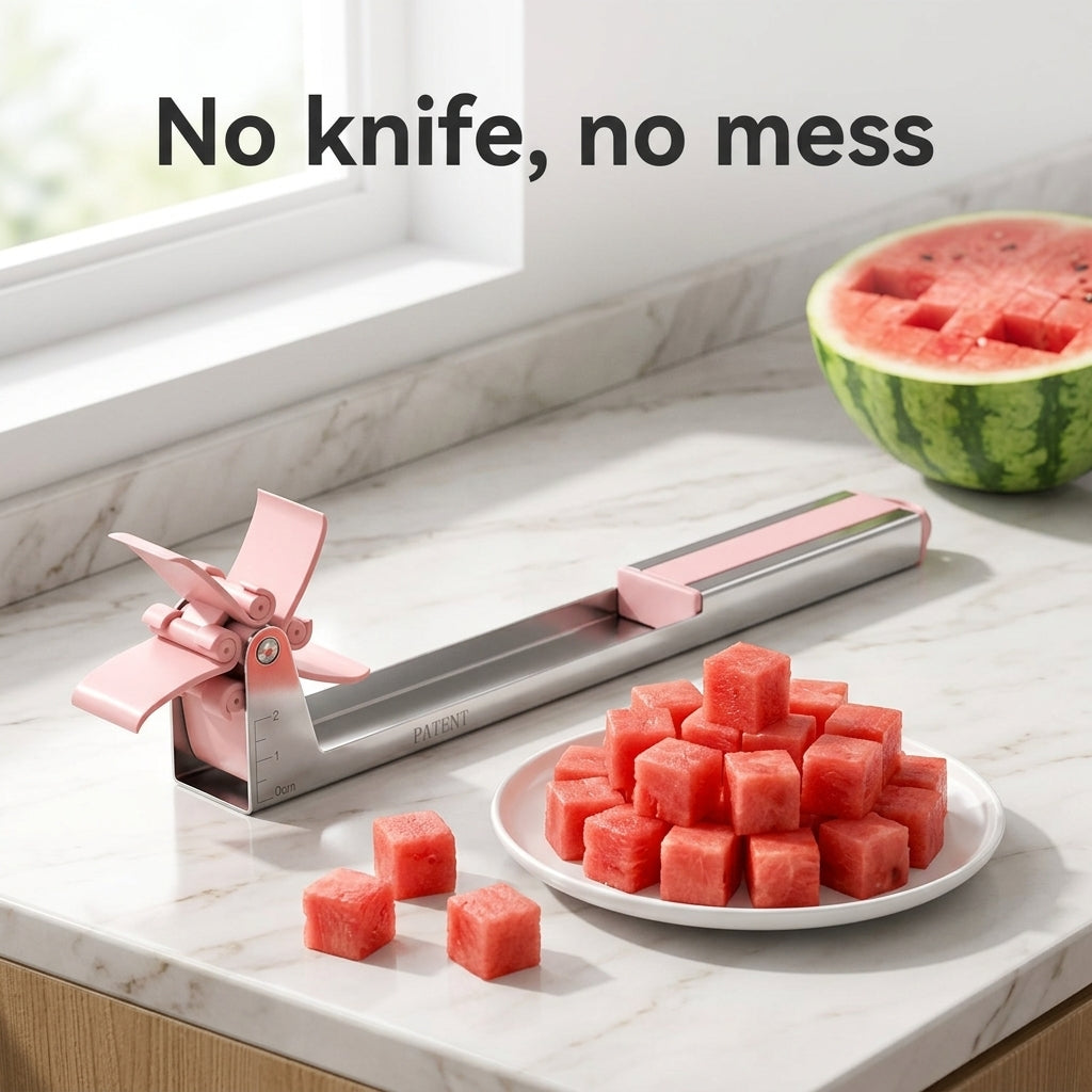 No knife, no mess - just push and serve watermelon cubes