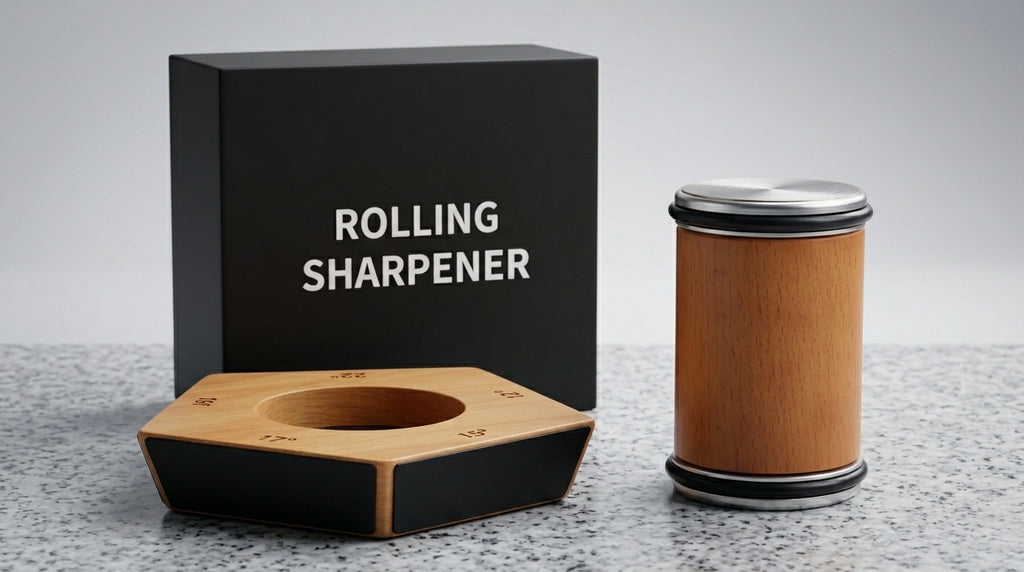 Afilador rodante con caja - foto de estudio