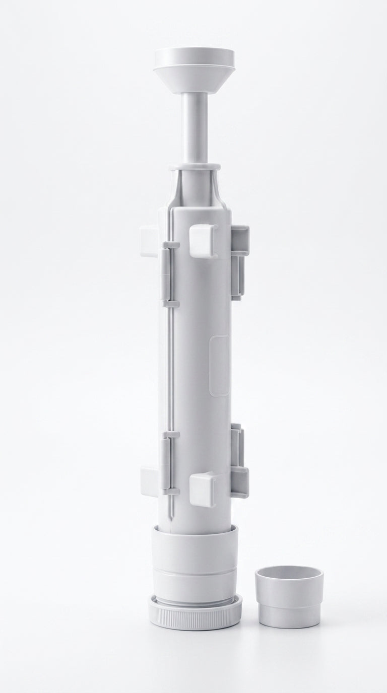 Sushi bazooka roller mold vertical studio shot