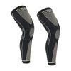 Premium extended copper-tone knit compression sleeves - product pair on white (base v3)