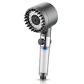 Cabezal turbo instalado en ducha moderna