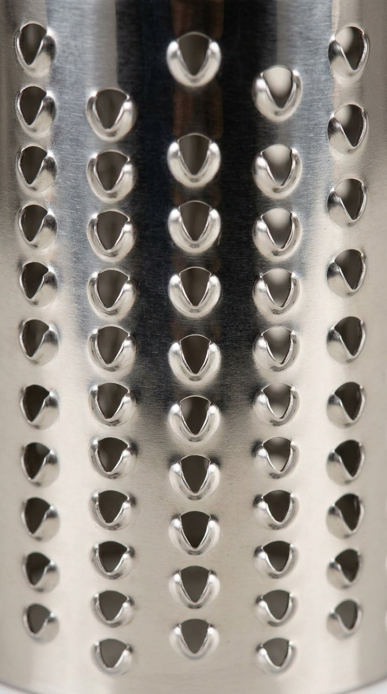 Interchangeable stainless steel drum of the rotary grater