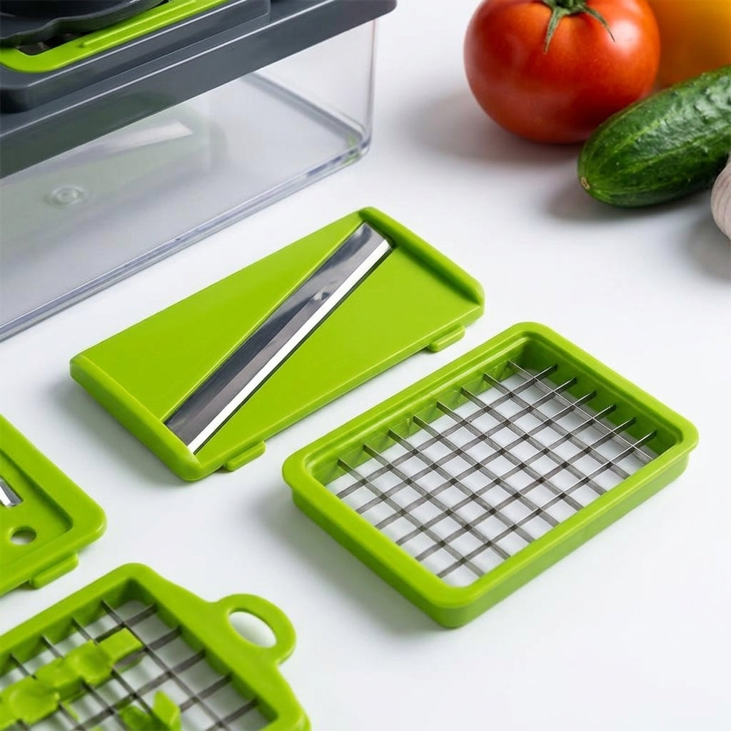 14-in-1 vegetable chopper with container