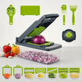 Picador de verduras 14 en 1 con contenedor, set completo