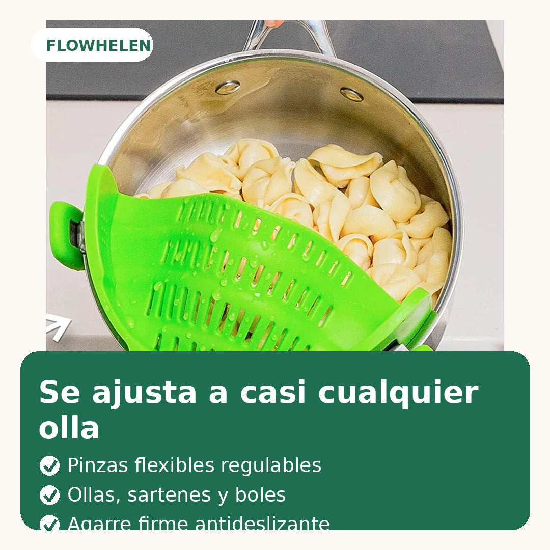 Se ajusta a casi cualquier olla - pinzas flexibles, agarre firme