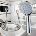 High pressure handheld shower head with 59 inch stainless hose