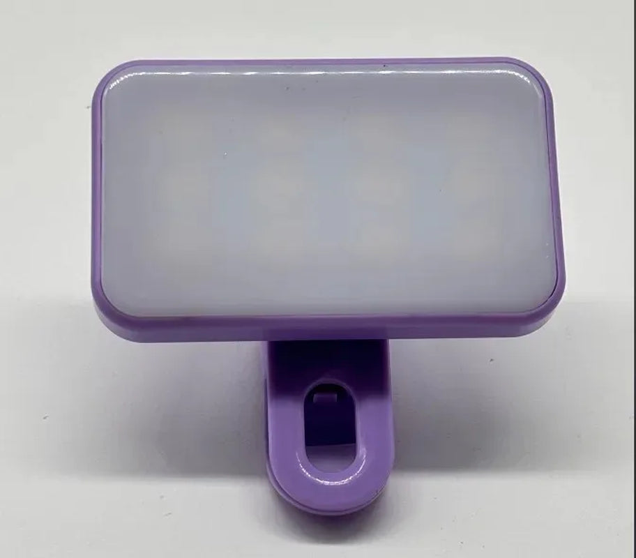 Portable Mini Selfie Fill Light Rechargeable 3 Modes Adjustable Brightness Clip on for Mobile Phone Computer Fill Light