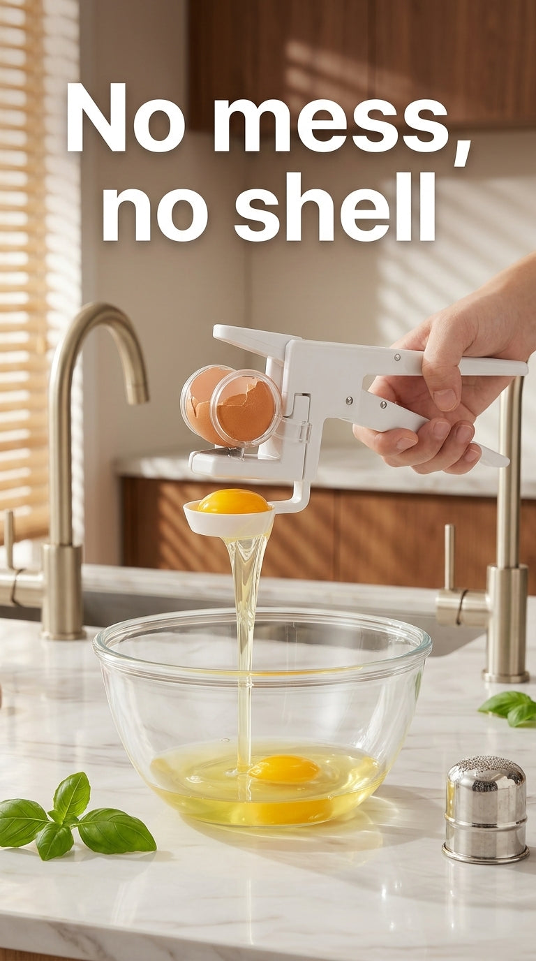 Egg cracker separator - Baking made easy
