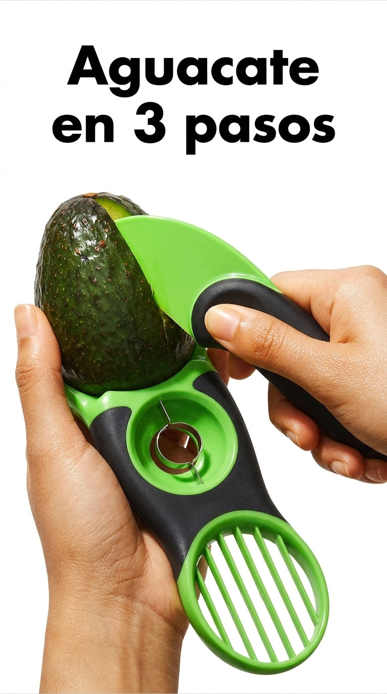Aguacate en 3 pasos con la herramienta 3 en 1