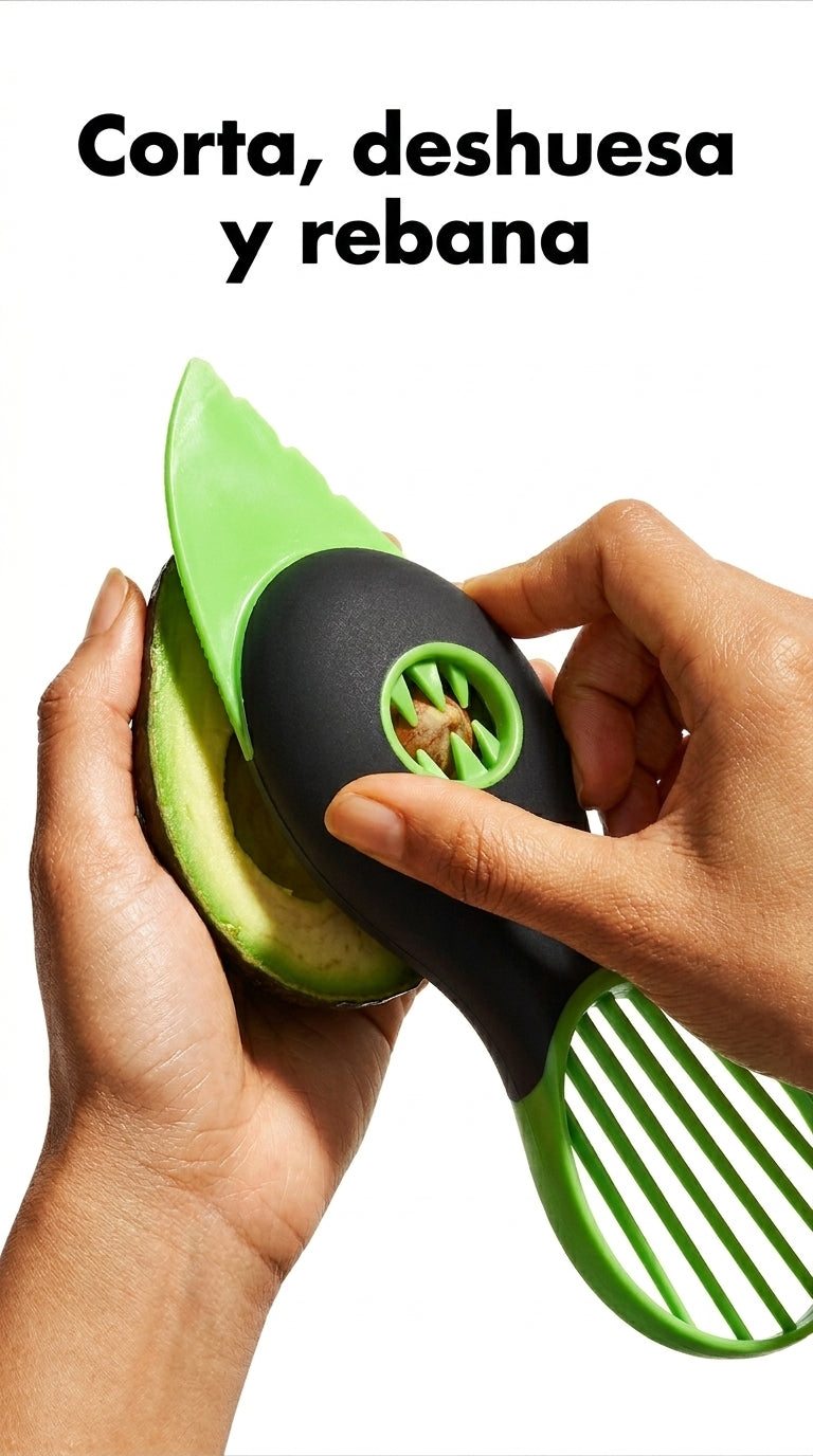 Corta, deshuesa y rebana el aguacate facil y seguro
