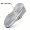 Outsole infographic showing the wavy grip tread pattern