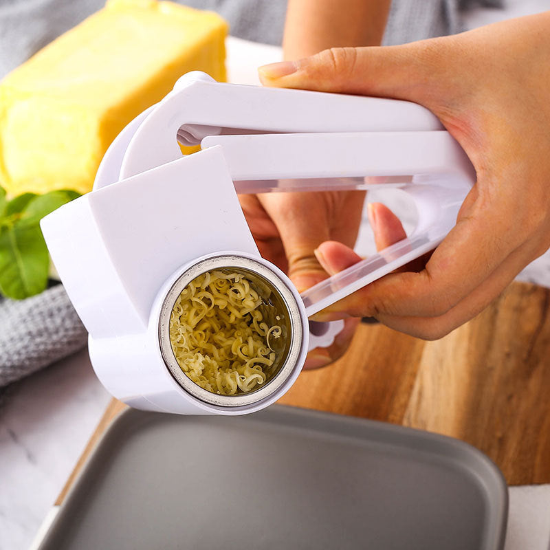 Holding the rotary grater