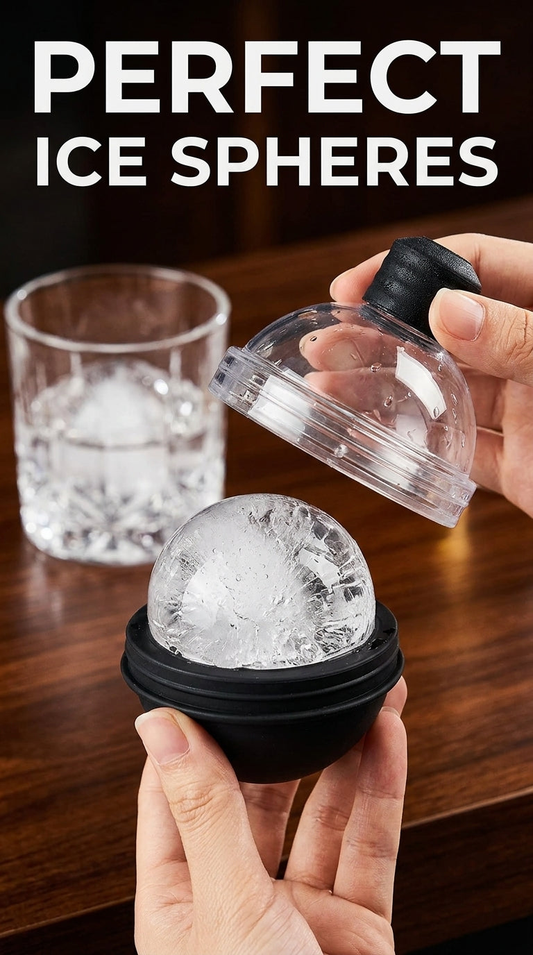 Perfect ice spheres - whiskey ice ball mold