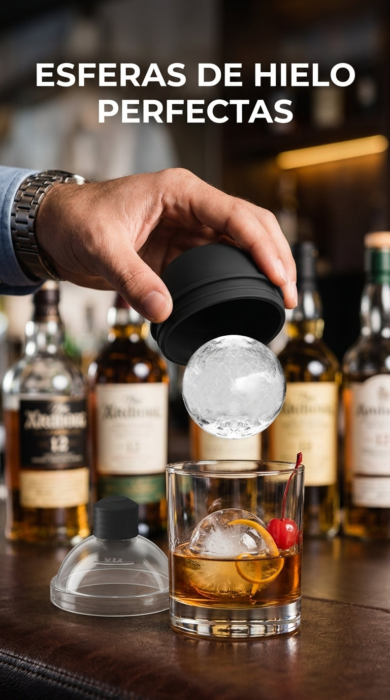 Esferas de hielo perfectas para tu whisky o coctel