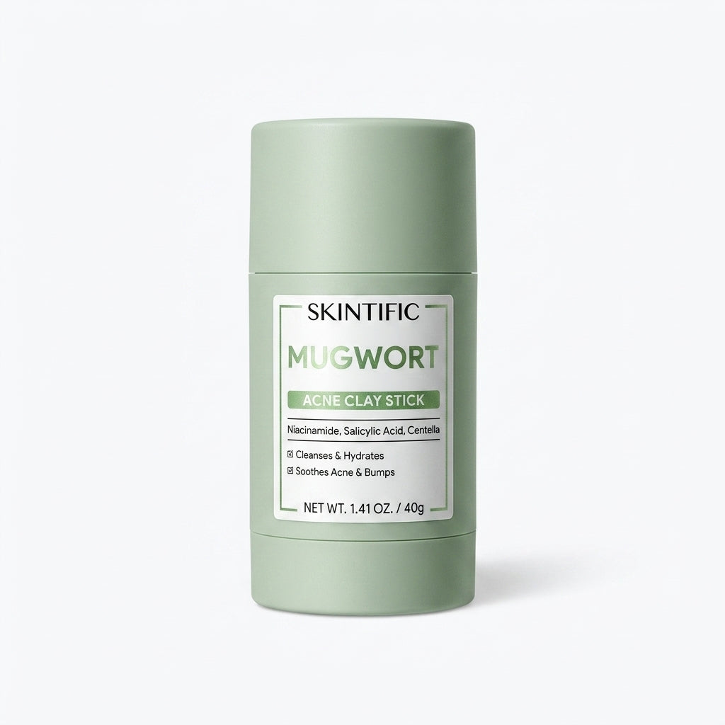 Stick de Arcilla Mugwort Anti-Acné - Limpia, Calma e Hidrata 40g