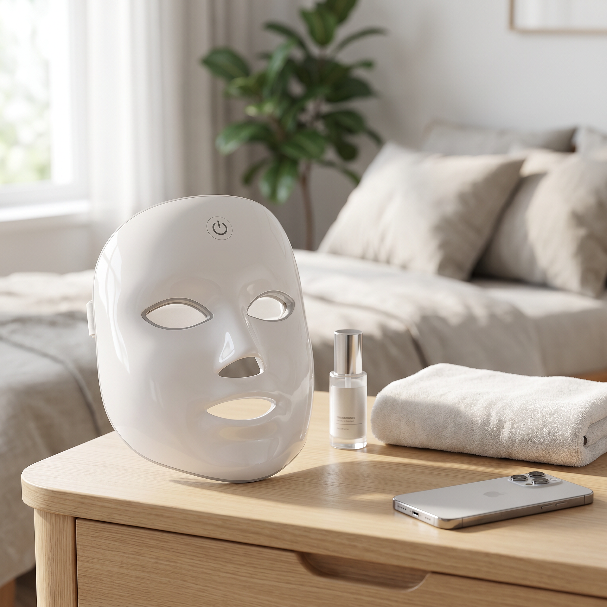 7 Colors LED Face Light Mask Rechargeable Skin Care Machine Red Light Anti