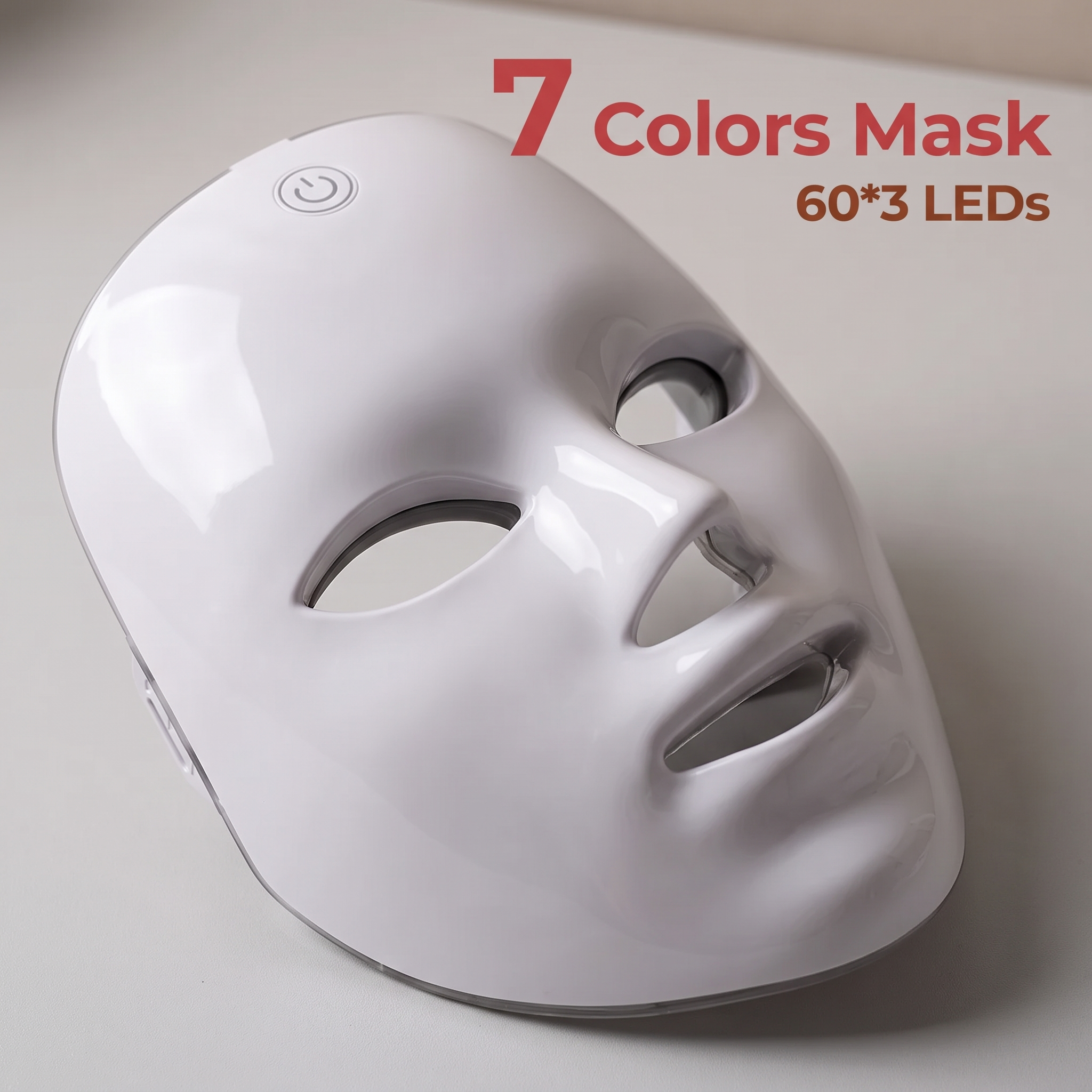 7 Colors LED Face Light Mask Rechargeable Skin Care Machine Red Light Anti