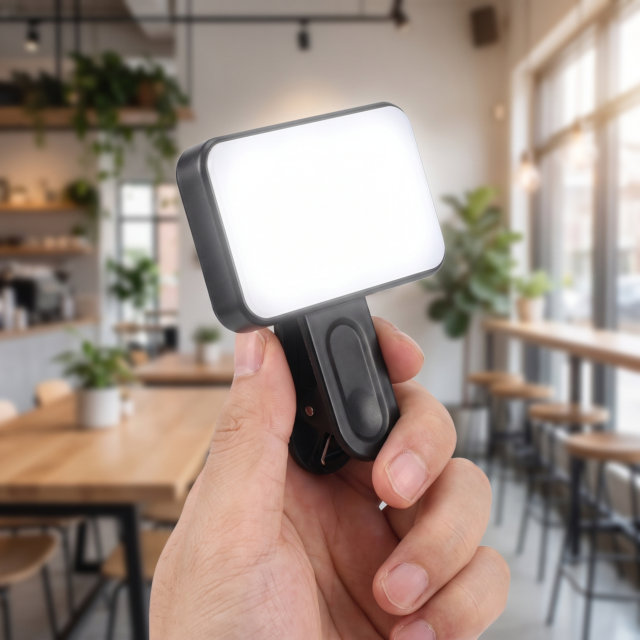 1pc LED Selfie Light, 3 Lighting Modes, Portable Clip