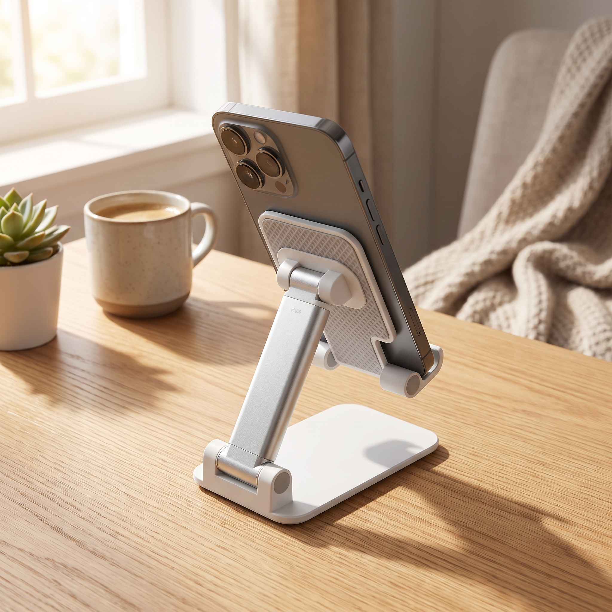 Soporte Plegable Ajustable Celular y Tablet | Aluminio Portátil