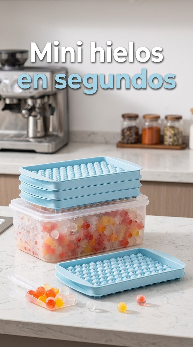 Mini hielos en segundos - infografia