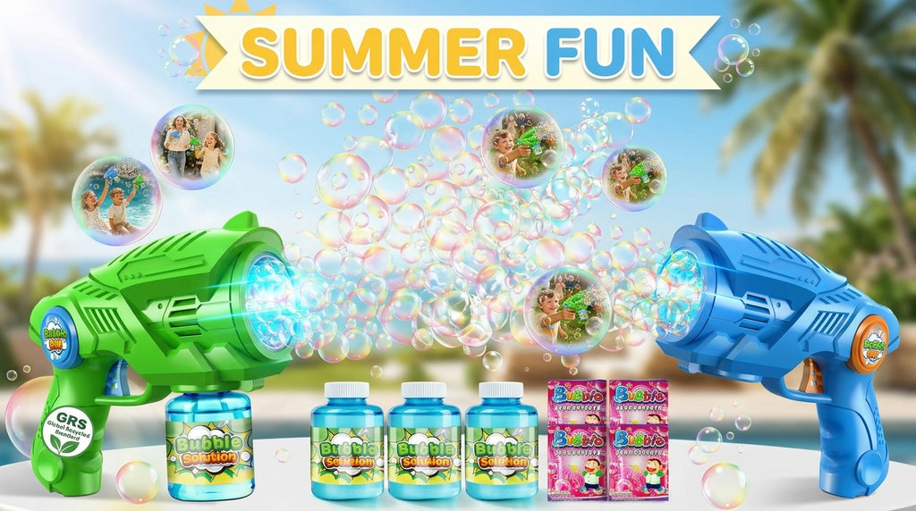 69-Hole Bubble Gun - Thousands of Bubbles Instantly
