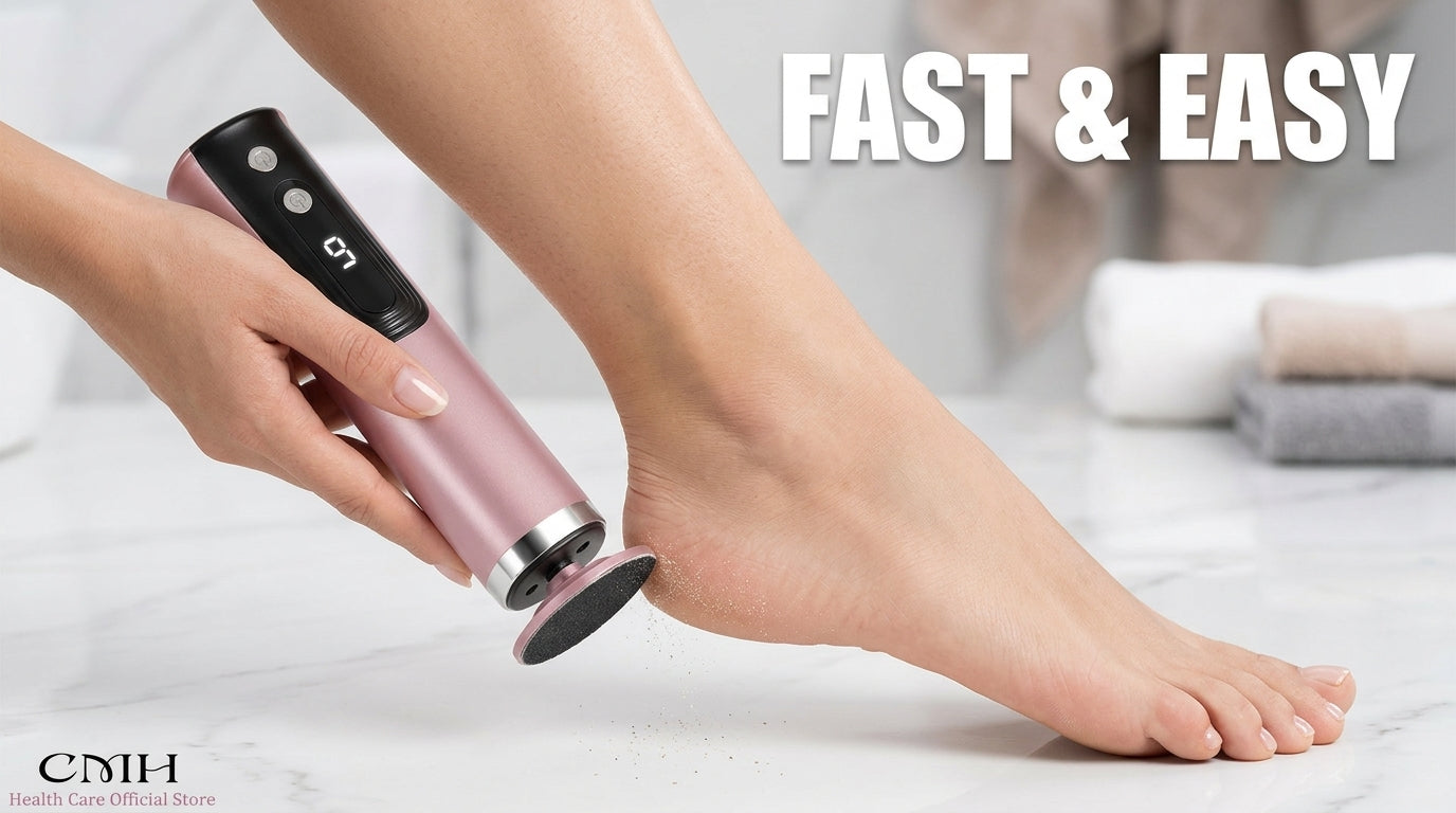 Electric Heel File — Rechargeable Callus & Dead Skin Remover