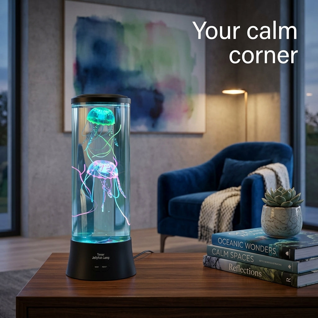 Medusa LED Lamp - Relaxing Night Light with Remote