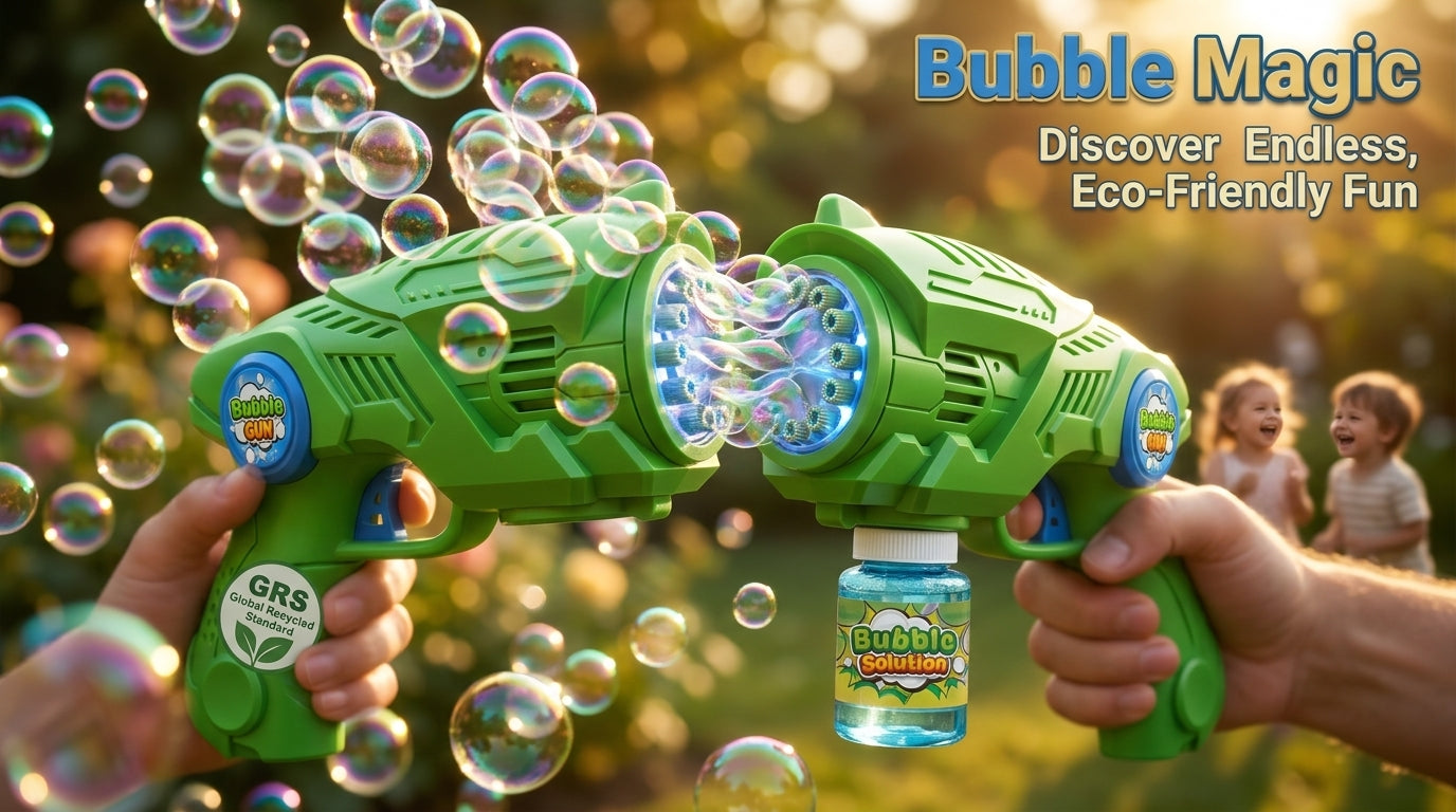 69-Hole Bubble Gun - Thousands of Bubbles Instantly