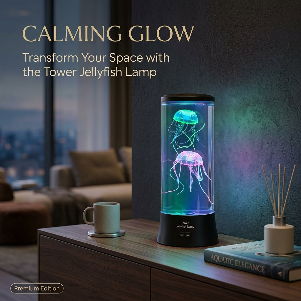 Medusa LED Lamp - Relaxing Night Light with Remote