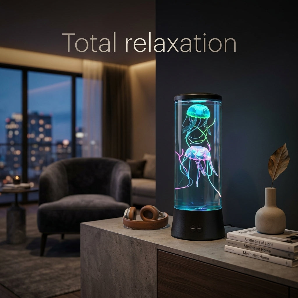 Medusa LED Lamp - Relaxing Night Light with Remote