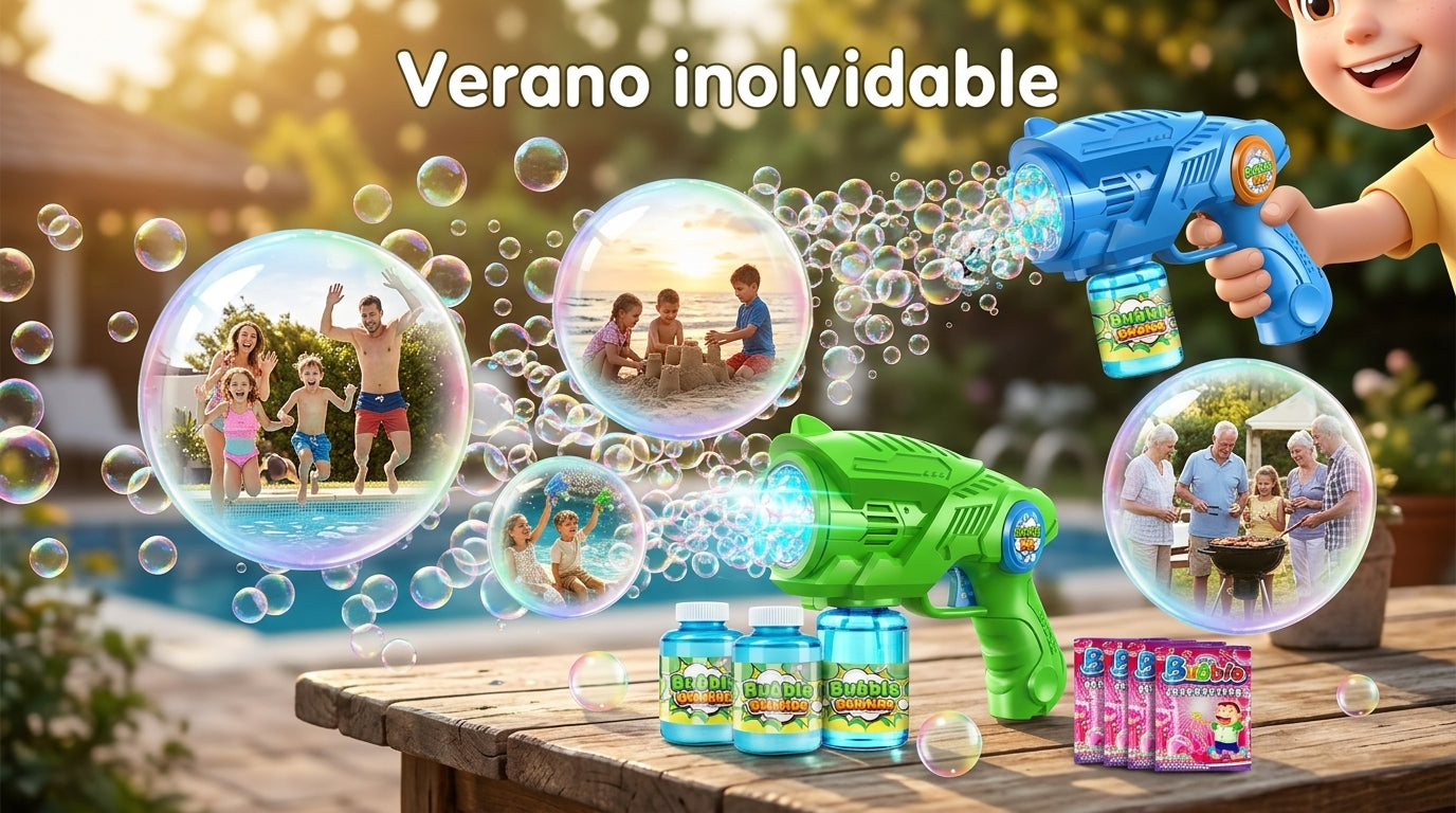 69-Hole Bubble Gun - Thousands of Bubbles Instantly