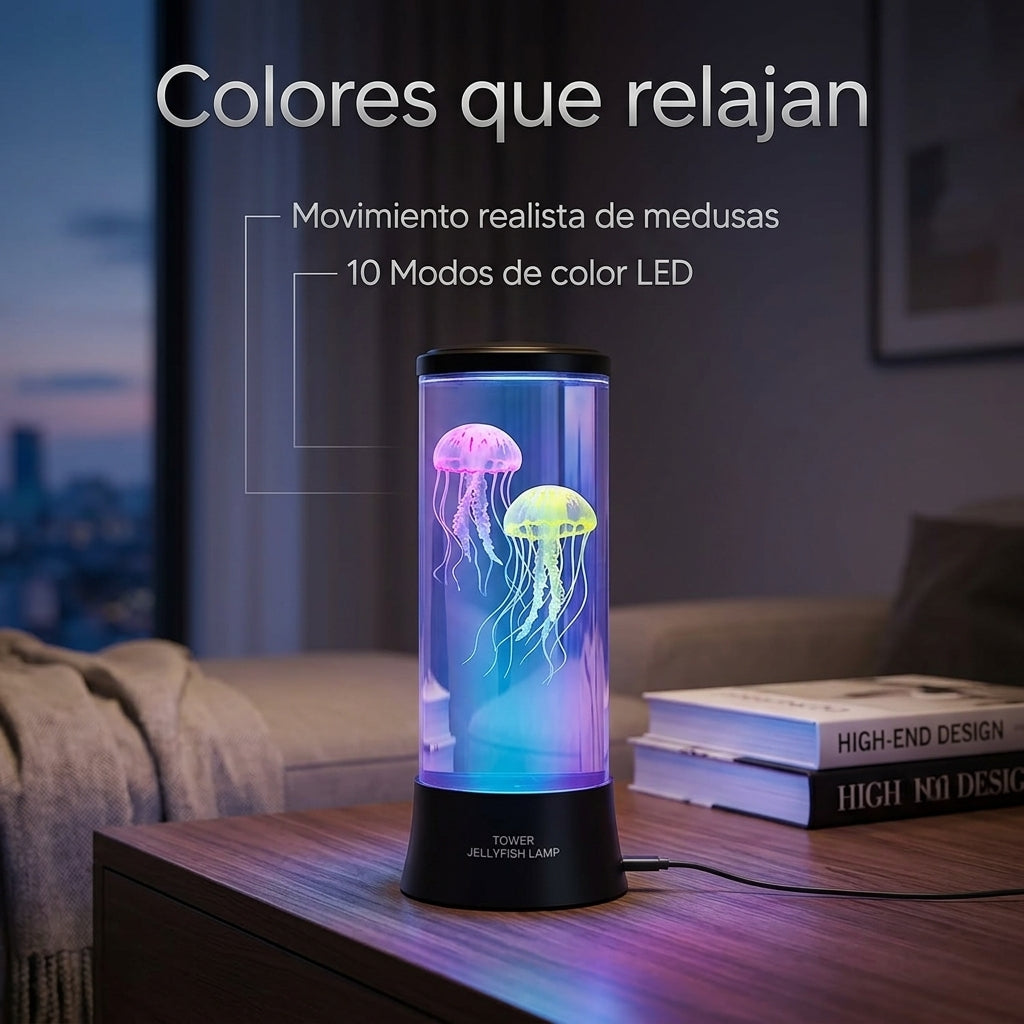 Medusa LED Lamp - Relaxing Night Light with Remote