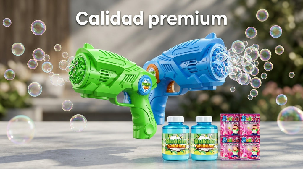 69-Hole Bubble Gun - Thousands of Bubbles Instantly