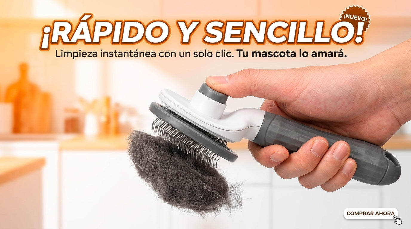 Self-Cleaning Pet Grooming Brush - Slicker Brush for Dogs and Cats