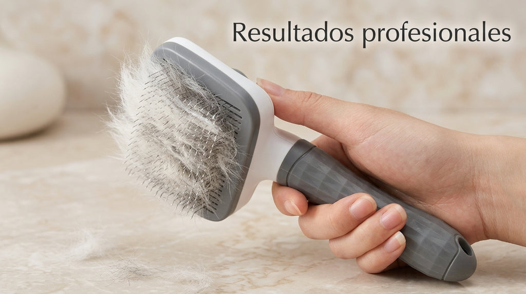 Self-Cleaning Pet Grooming Brush - Slicker Brush for Dogs and Cats