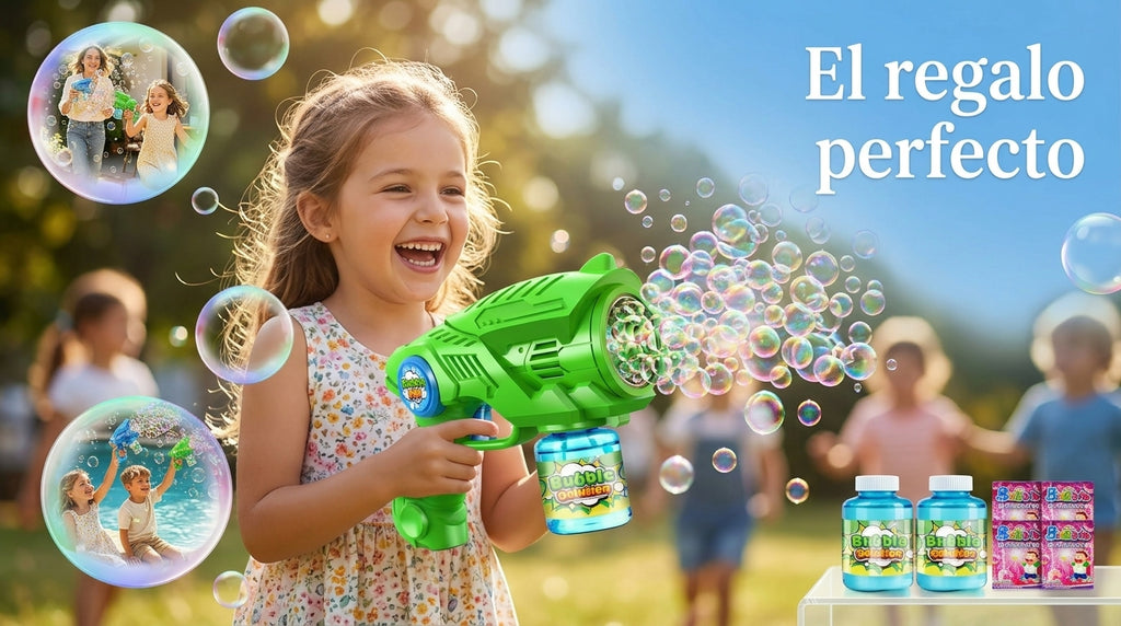 69-Hole Bubble Gun - Thousands of Bubbles Instantly