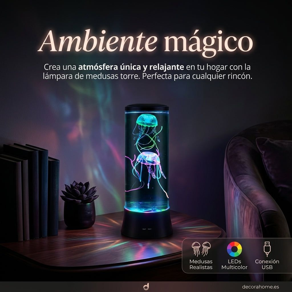 Medusa LED Lamp - Relaxing Night Light with Remote