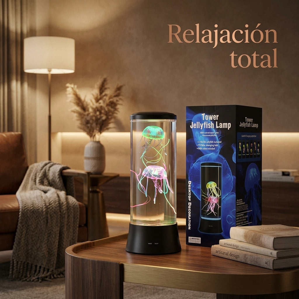 Medusa LED Lamp - Relaxing Night Light with Remote
