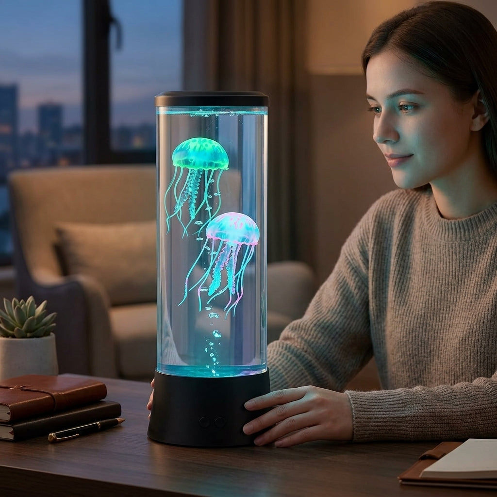 Medusa LED Lamp - Relaxing Night Light with Remote